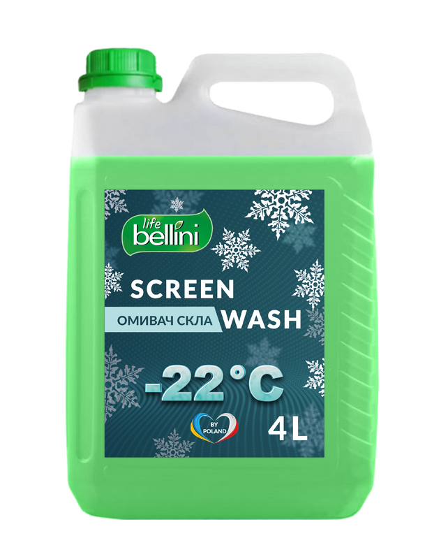 Зимовий омивач скла, BELLINI LIFE, -22 °C, 4л